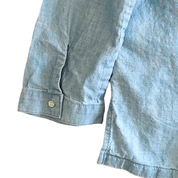 Levi,s cotton chambray lace front top, size S - Picture 5 of 13